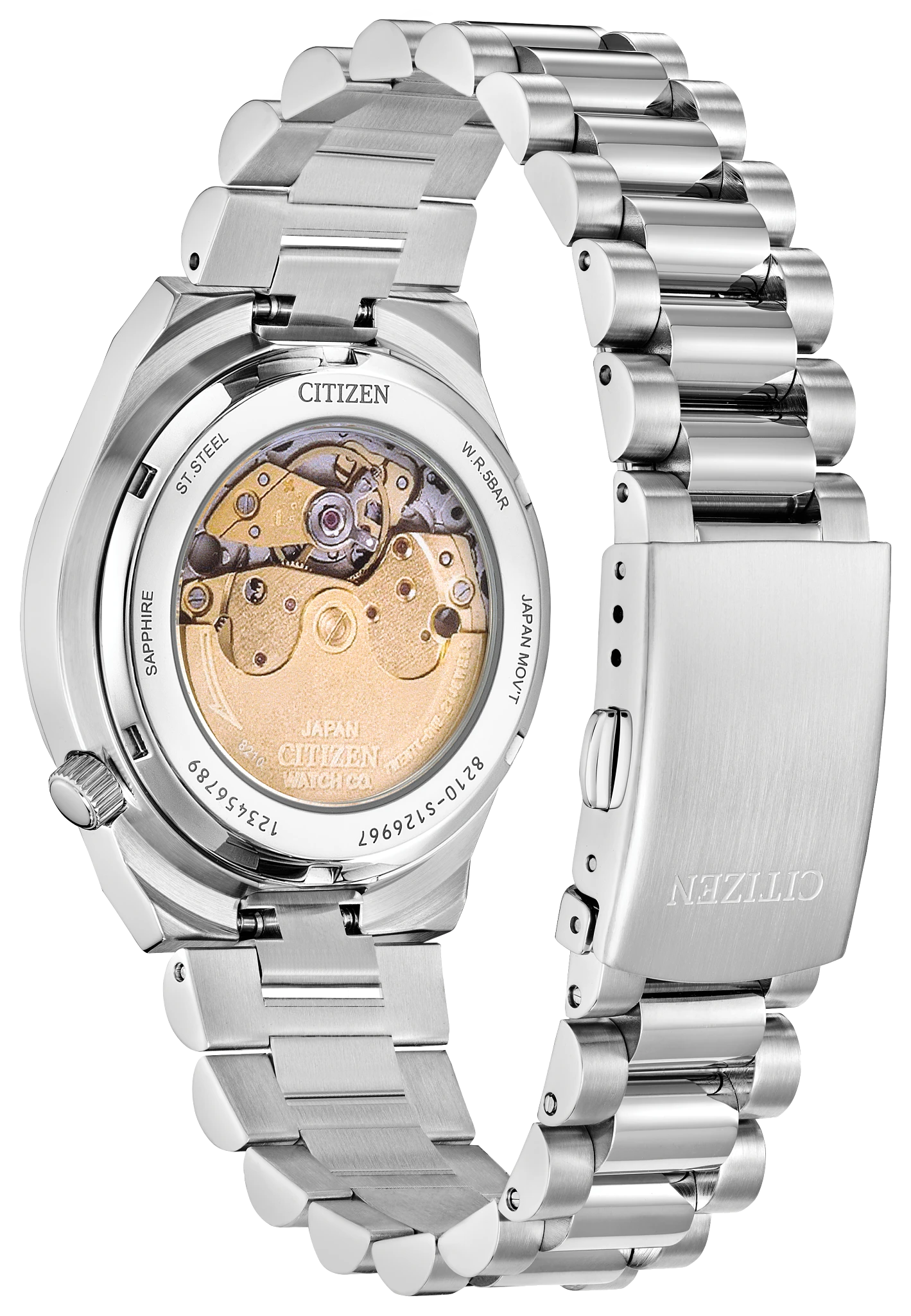 TSUYOSA 37mm Green Dial Stainless Steel Bracelet NJ0200-50X | CITIZEN